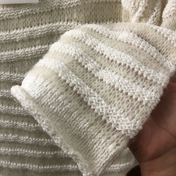 Theory White Sughero long sleeves sweater - Picture 8 of 12